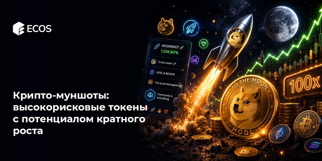 Крипто-муншоты: высокорисковые токены с потенциалом кратного роста