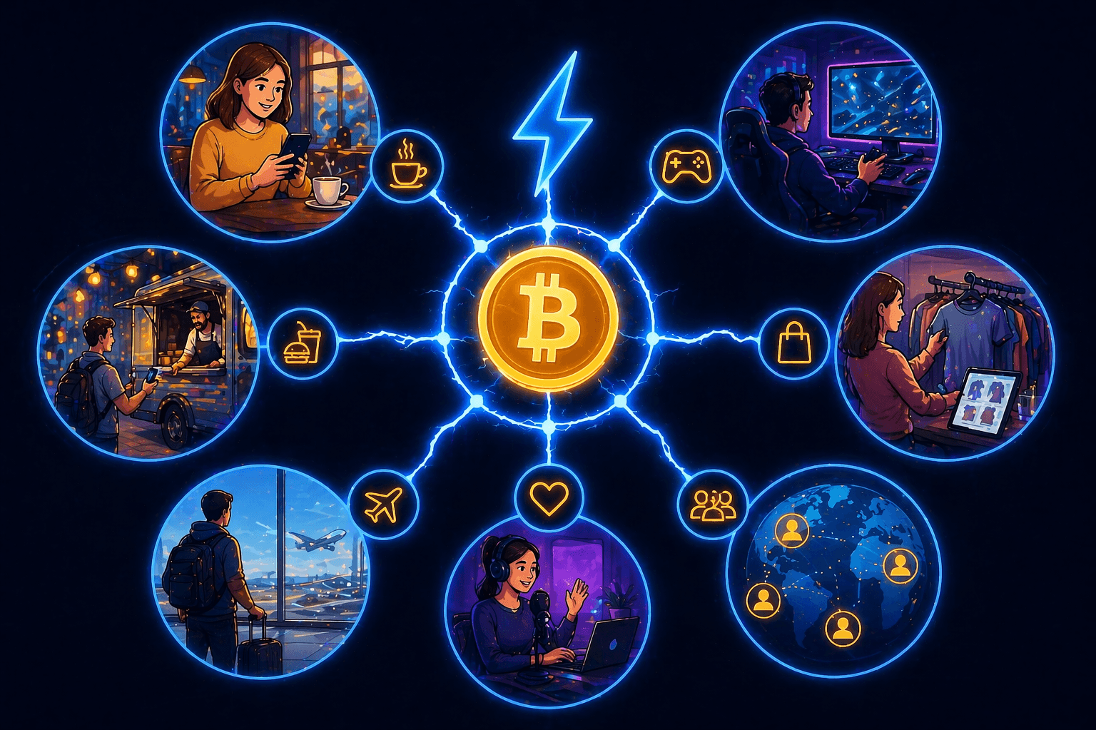 Casos de uso reales de Bitcoin Lightning