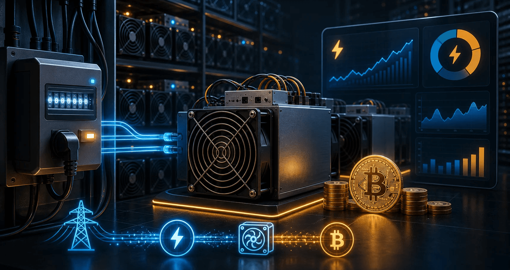 Bitcoin 挖矿的电力成本
