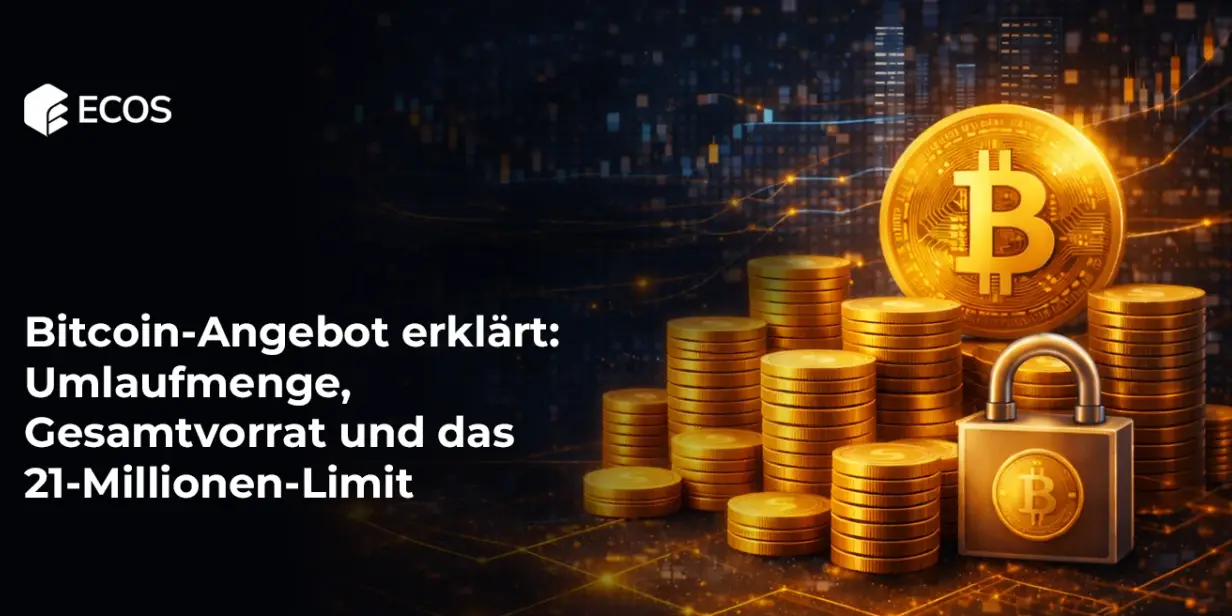 Bitcoin-Angebot erklärt: Umlaufmenge, Gesamtvorrat und das 21-Millionen-Limit