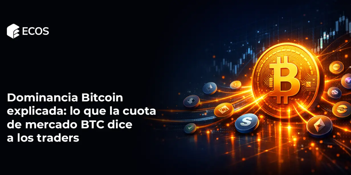 Dominancia Bitcoin explicada: lo que la cuota de mercado BTC dice a los traders