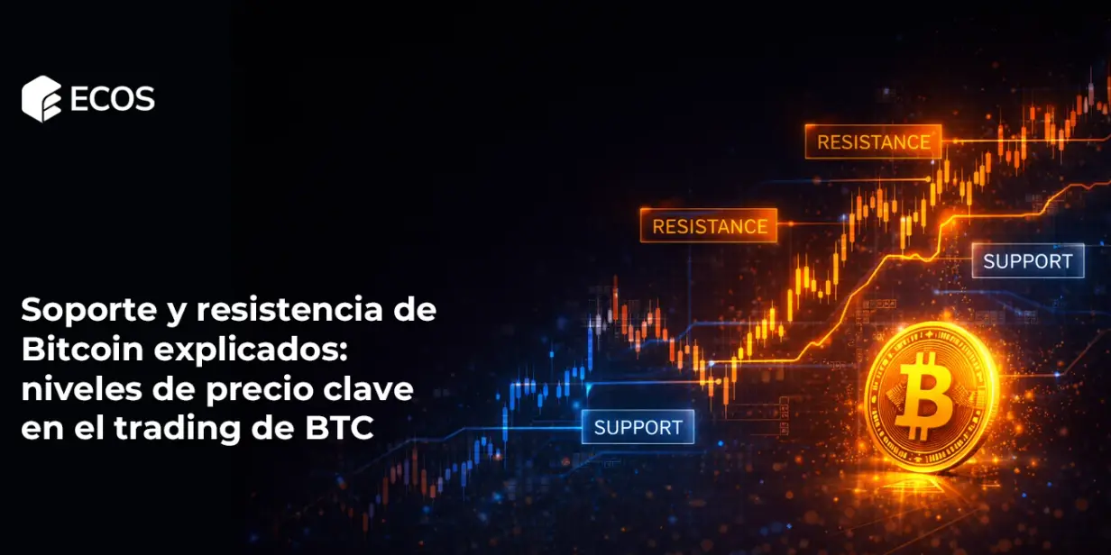 Soporte y resistencia de Bitcoin explicados: niveles de precio clave en el trading de BTC