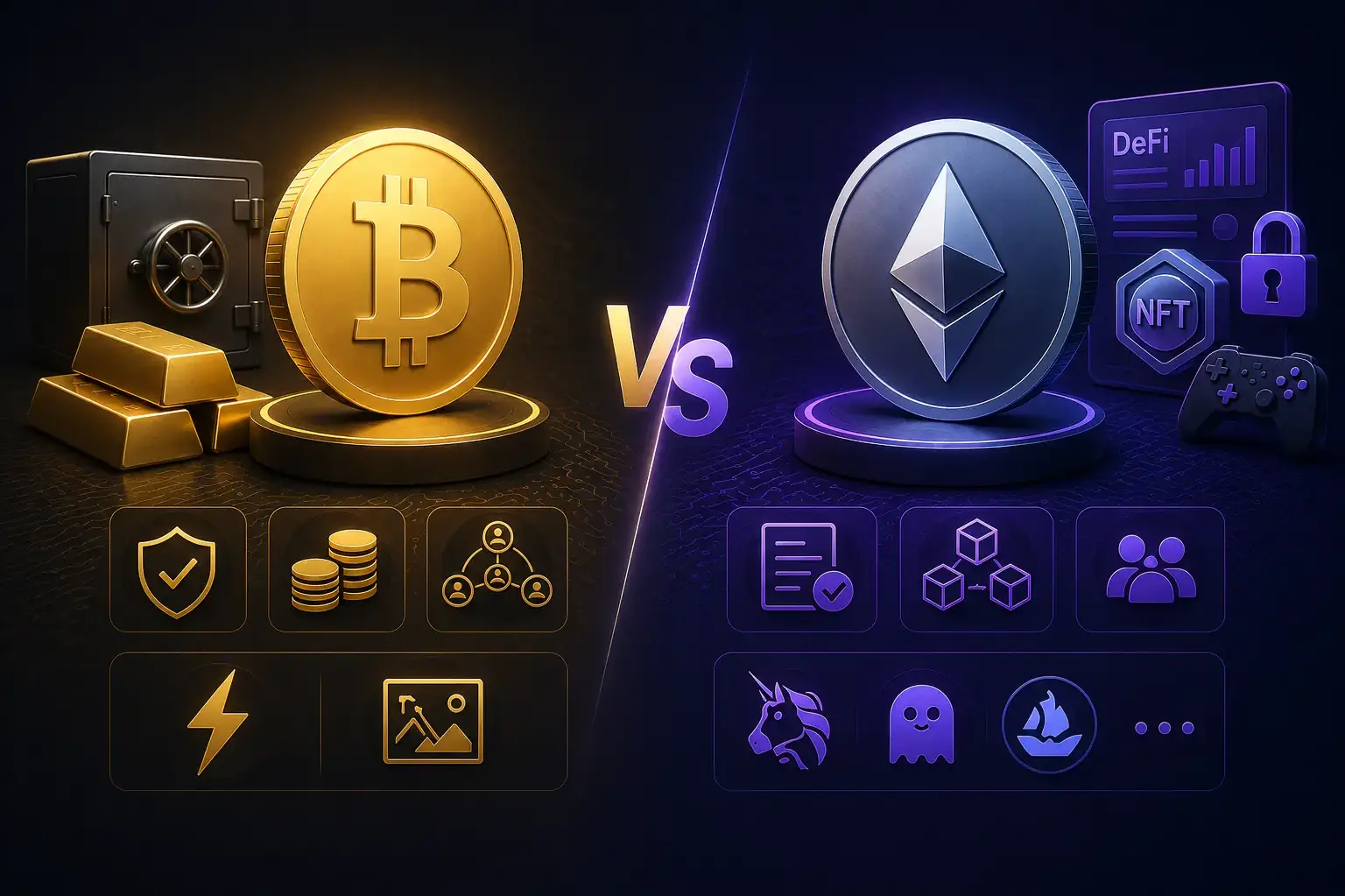 Bitcoin vs Ethereum: Key Investment Differences