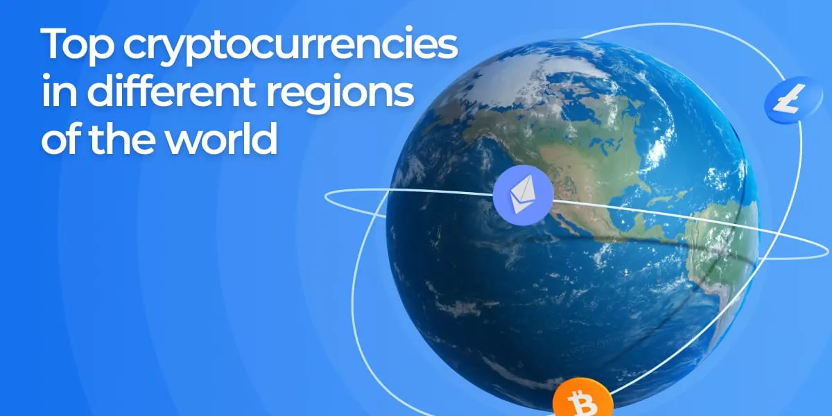 Top cryptocurrencies in different regions of the world