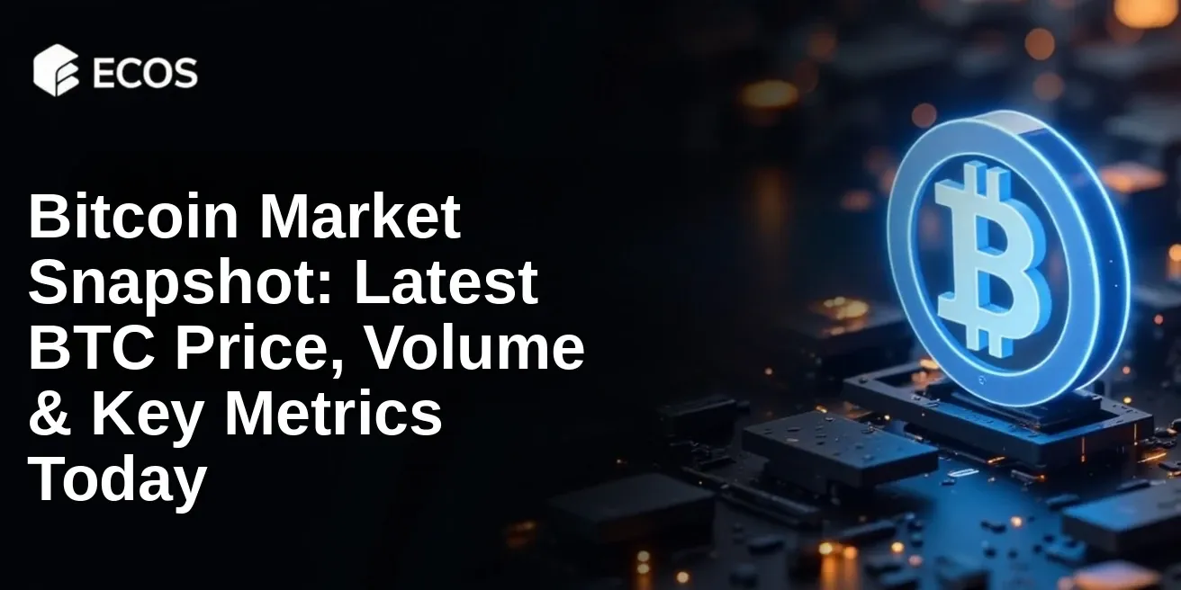 Bitcoin Market Snapshot: Latest BTC Price, Volume & Key Metrics Today