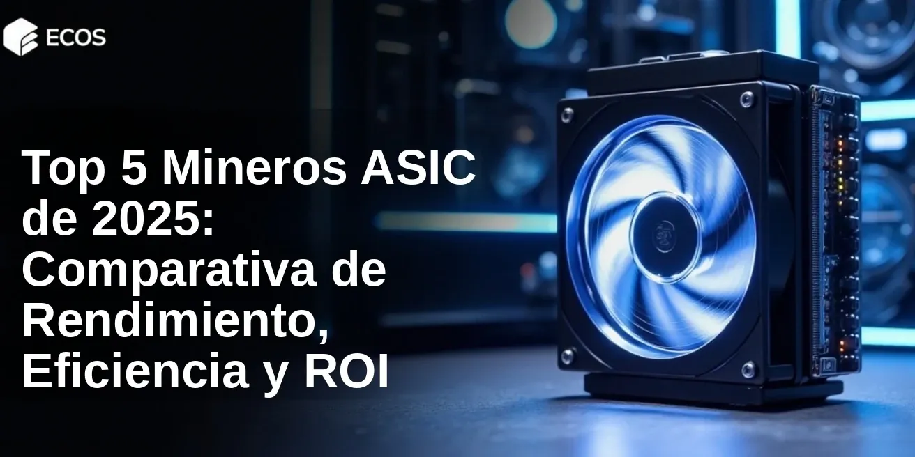 Top 5 Mineros ASIC de 2025: Comparativa de Rendimiento, Eficiencia y ROI
