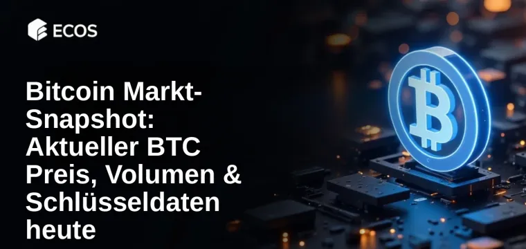 Bitcoin Markt-Snapshot: Aktueller BTC Preis, Volumen & Schlüsseldaten heute