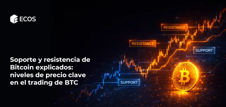 Soporte y resistencia de Bitcoin explicados: niveles de precio clave en el trading de BTC
