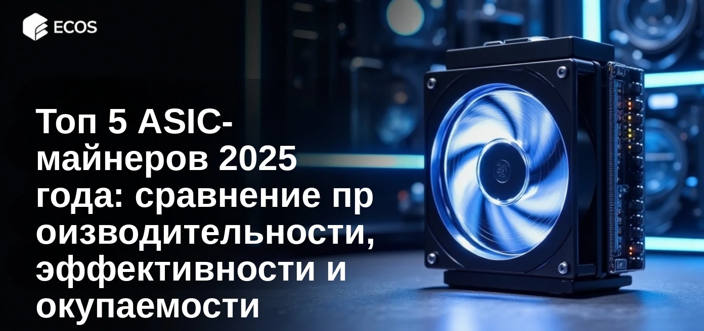Топ 5 ASIC-майнеров 2025 года: сравнение производительности, эффективности и окупаемости
