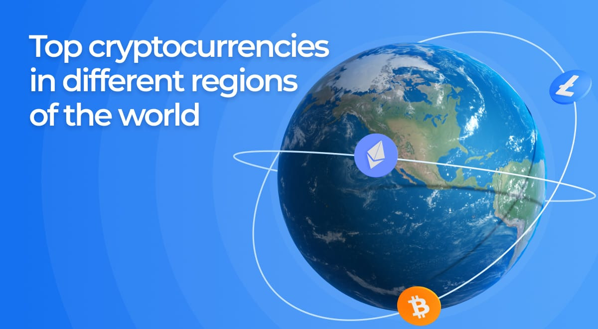 Top cryptocurrencies in different regions of the world