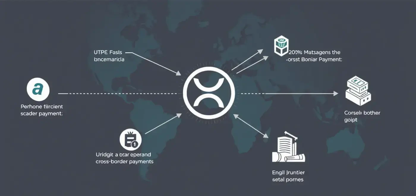 Una representación visual de la integración comercial de XRP en varias plataformas de activos digitales, destacando la liquidez y las tendencias del mercado.