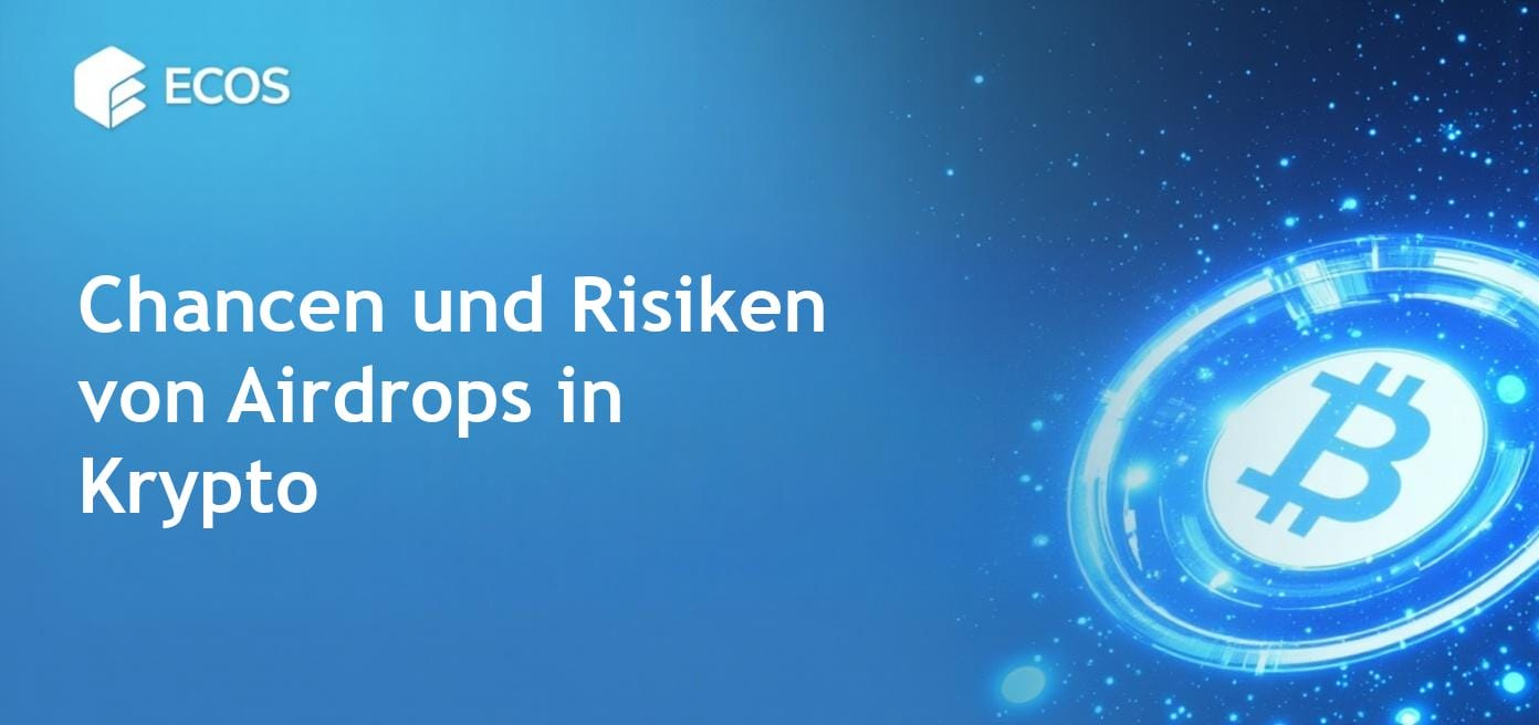 Detaillierte Darstellung des Konzepts von Airdrops in der Kryptowährung, das die Token-Berechtigung und die Sicherheit von Wallets hervorhebt.