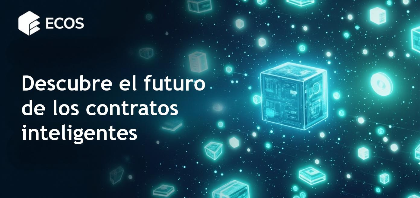 Una representación visual de cómo funcionan los contratos inteligentes en tecnología blockchain.