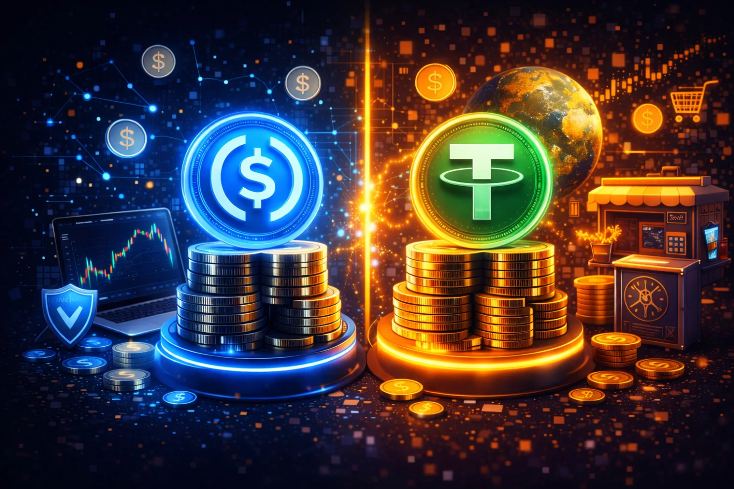 Principales différences entre USDC et USDT