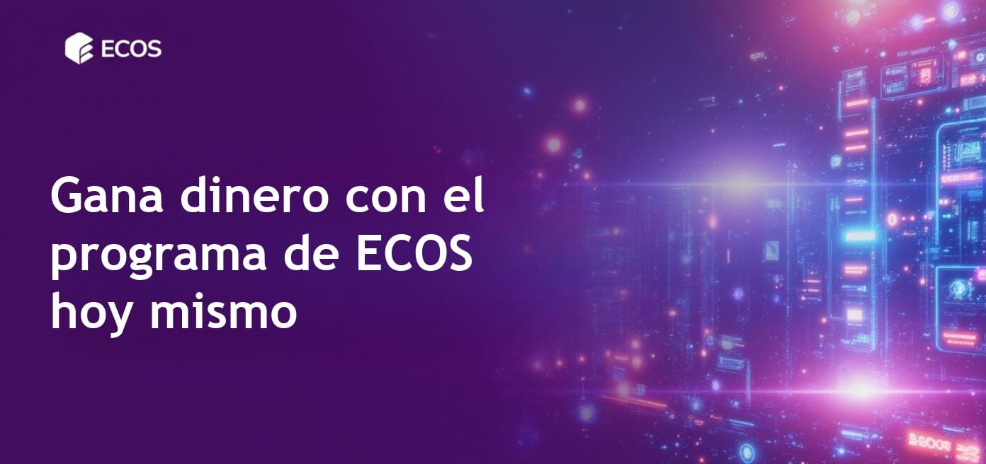 Programa de afiliados ECOS para ganar dinero con criptomonedas.