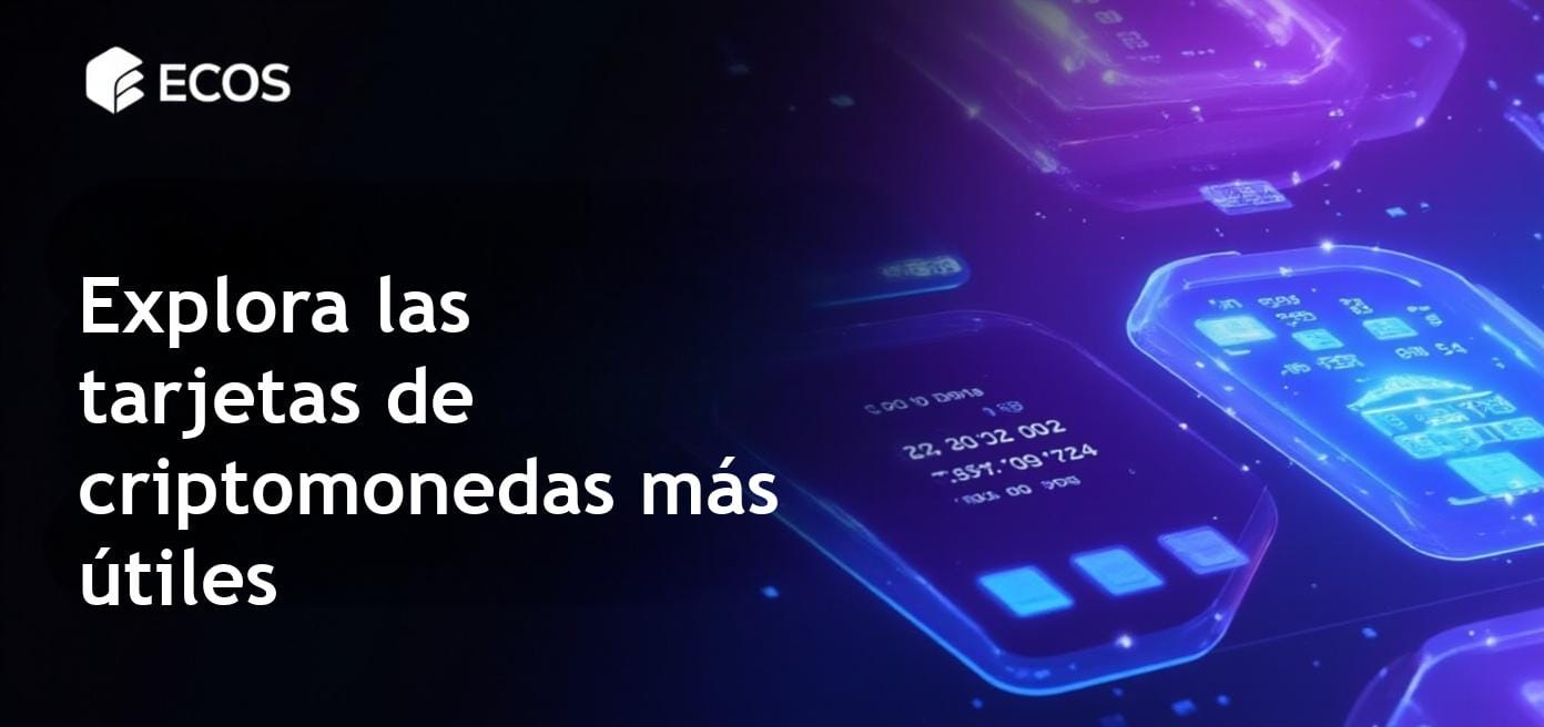 Tarjetas de débito y crédito en criptomonedas que facilitan el uso de activos digitales en compras diarias.