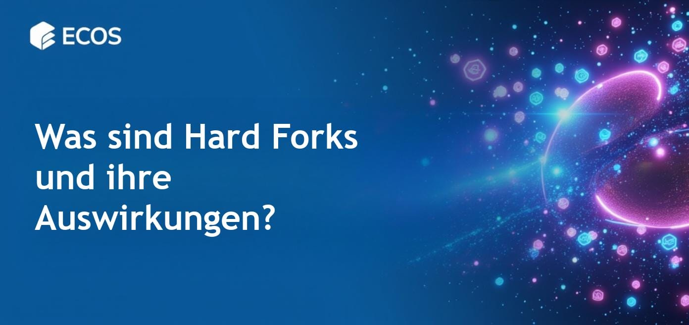 Der Mechanismus eines Hard Forks in der Kryptowelt, der Netzwerkänderungen darstellt.
