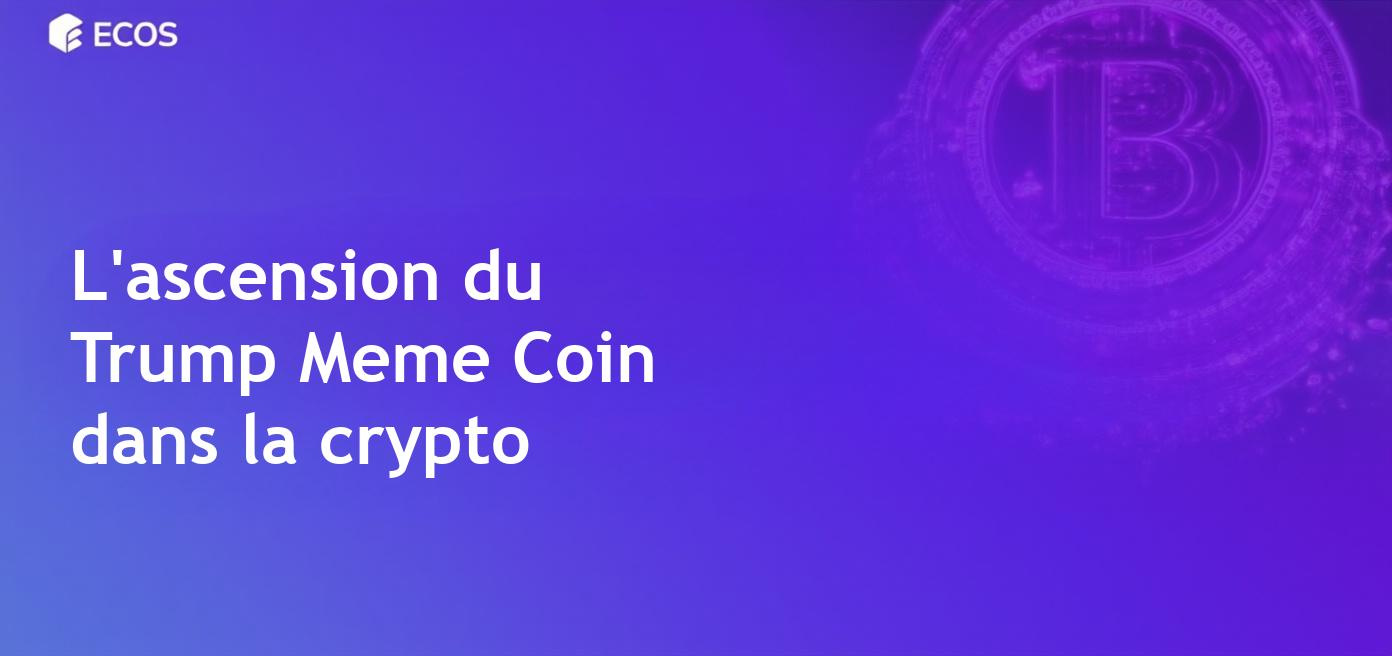 Crypto-monnaie Trump Meme Coin illustrant un jeton lié à la culture humoristique et politique.