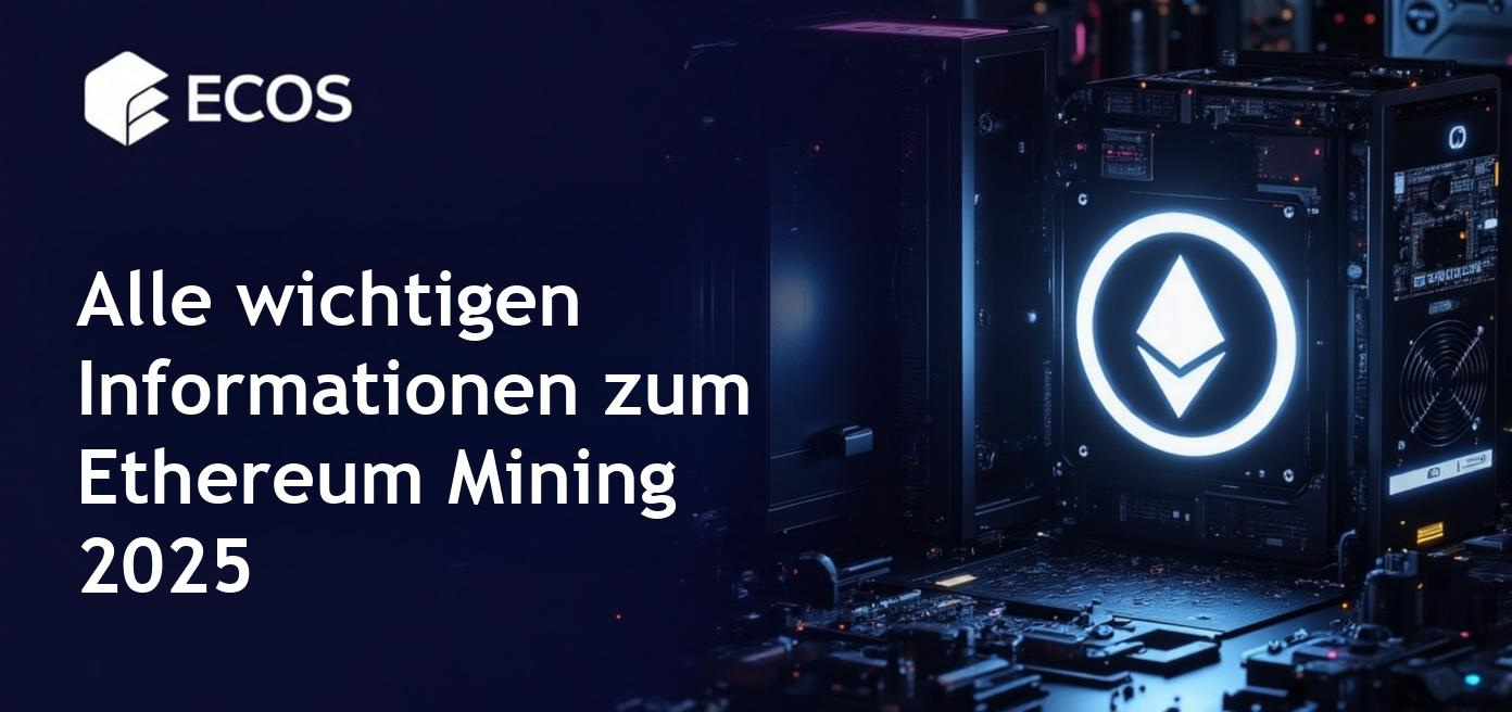Ein detailliertes Bild, das den Prozess des Ethereum-Mining und relevante Ausrüstungen im Jahr 2025 zeigt.