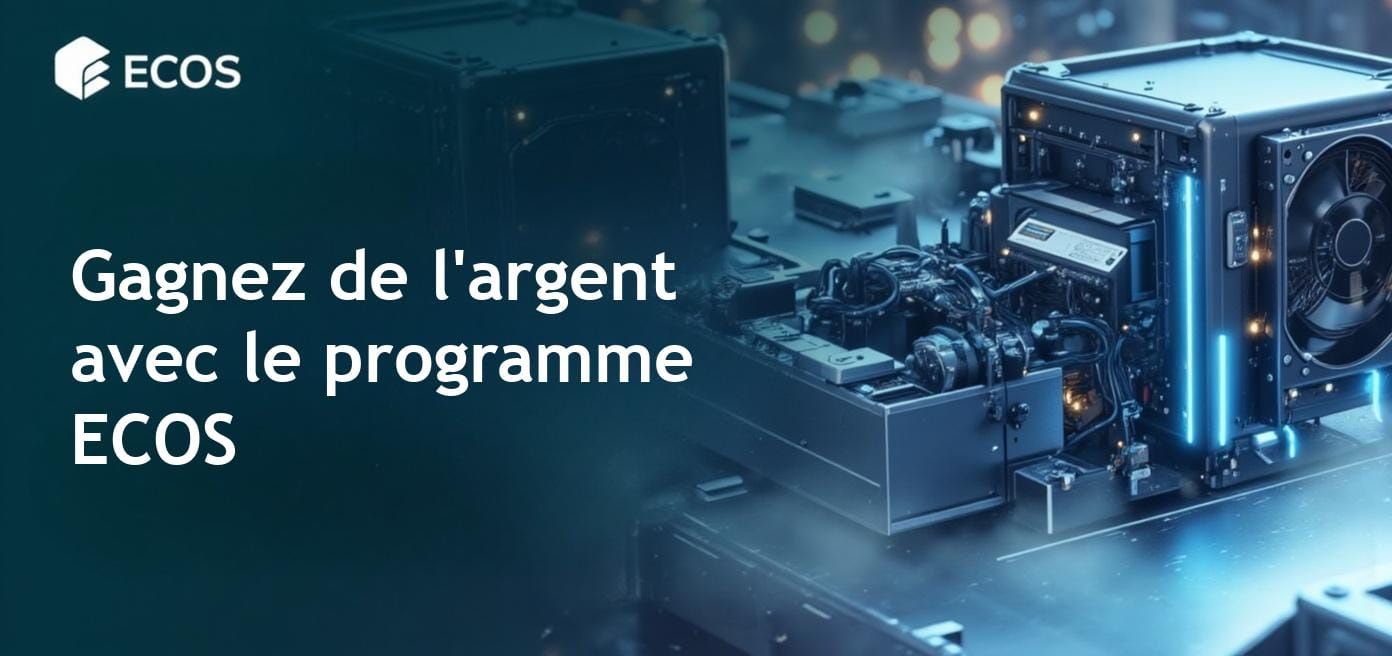 Un programme partenaire ECOS permettant de gagner de l'argent avec la cryptomonnaie.