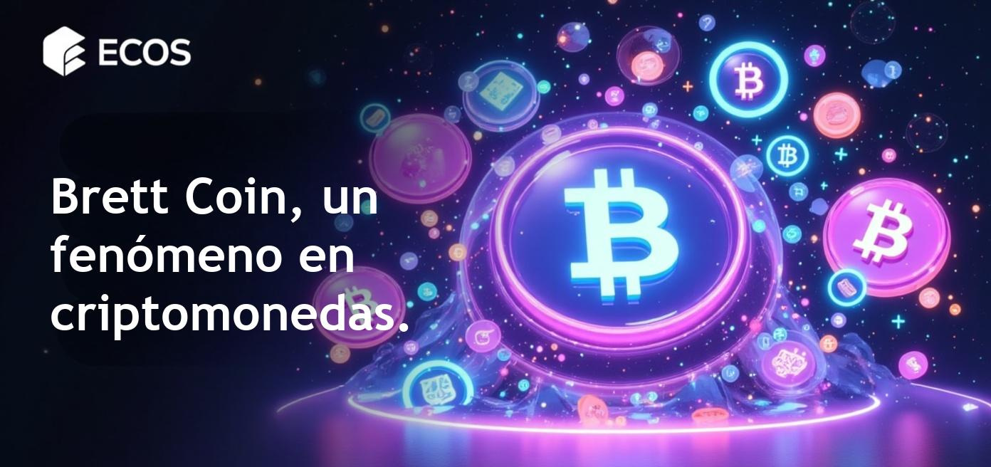 Imagen que representa a Brett Coin, caracterizado por un diseño vibrante y elementos humorísticos que hacen eco de la cultura de memes.