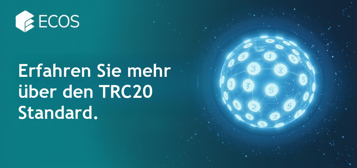 Ein Diagramm, das den TRC20-Standard und seine Funktionsweise im Tron-Netzwerk beschreibt.