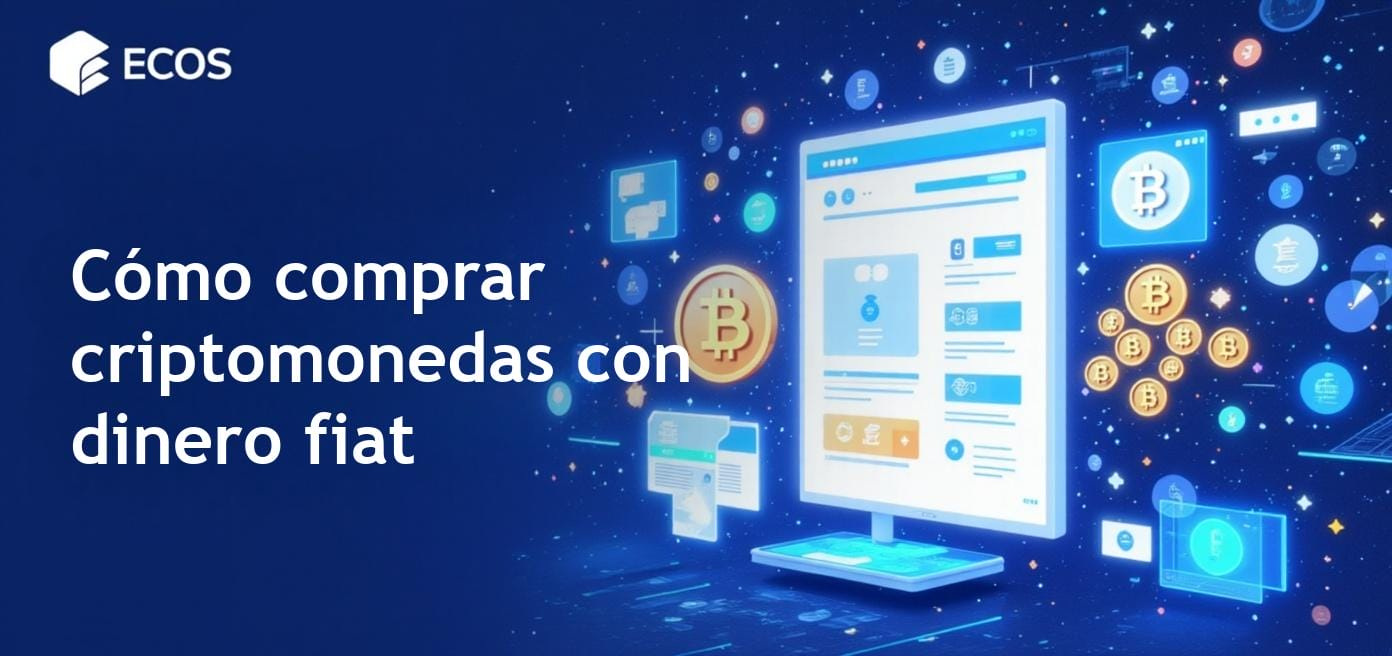 Una representación de una plataforma de intercambio de criptomonedas mostrando la conversión de dinero fiat a criptomonedas.