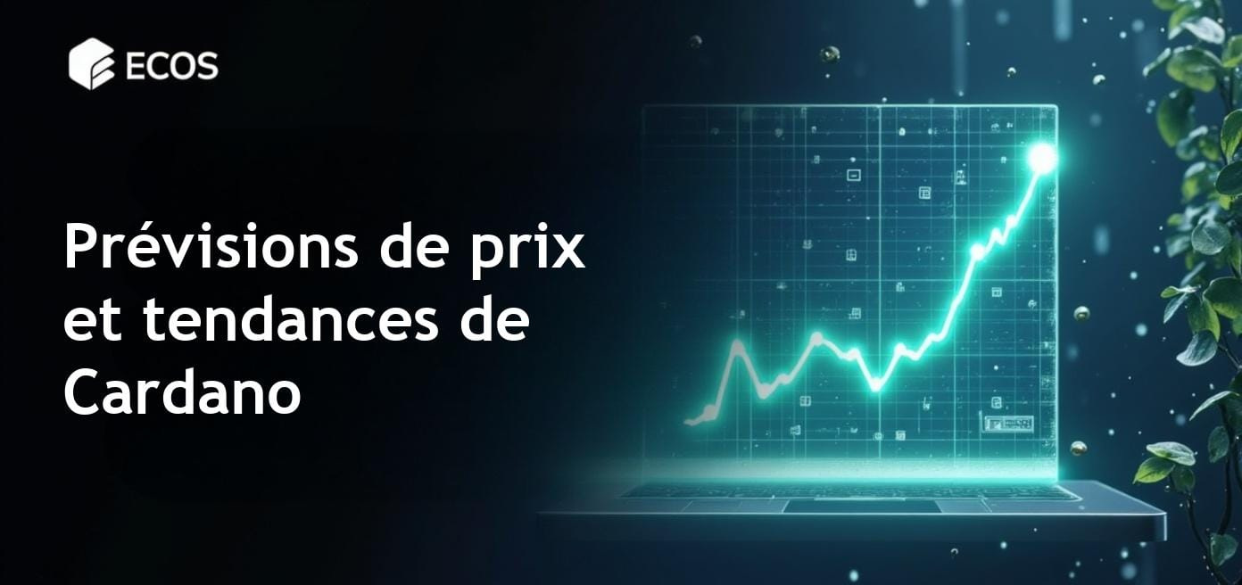 Prévision de prix de Cardano (ADA) avec des graphiques montrant les tendances du marché et des analyses techniques.