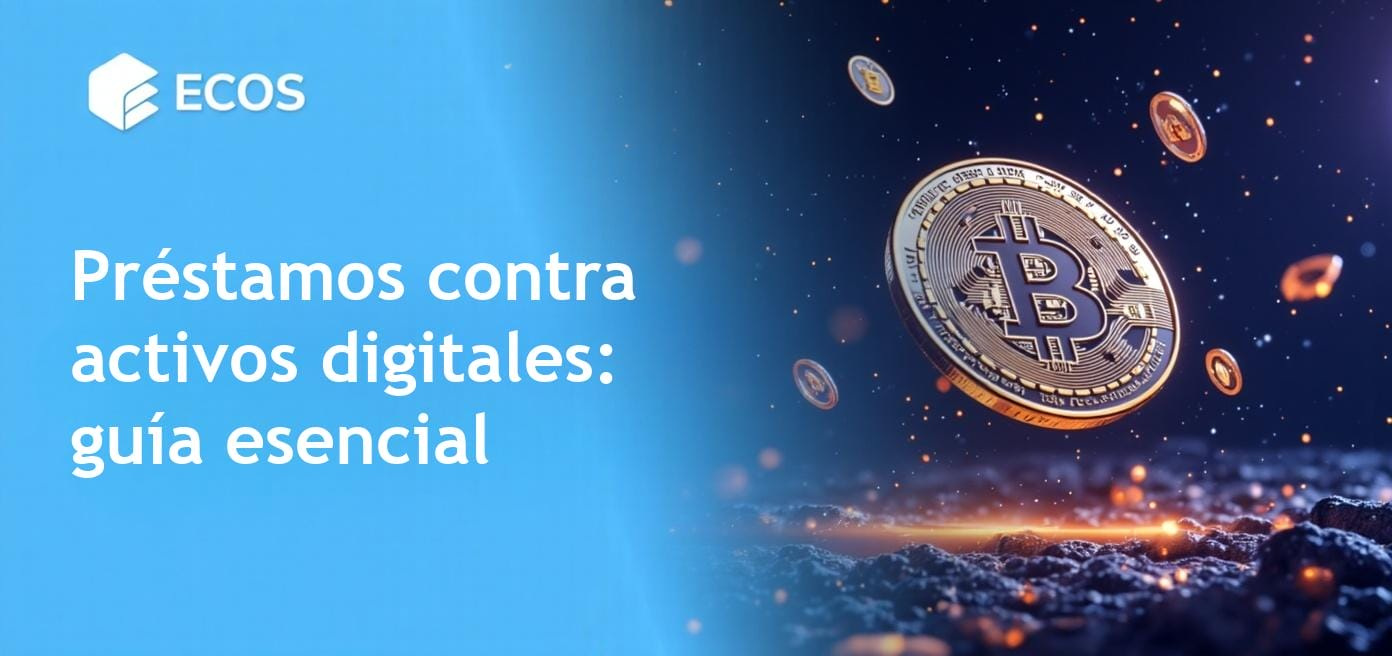 Ilustración detallada sobre el uso de bitcoin como colateral para préstamos cripto en diversas plataformas de préstamo, destacando oportunidades y riesgos involucrados.