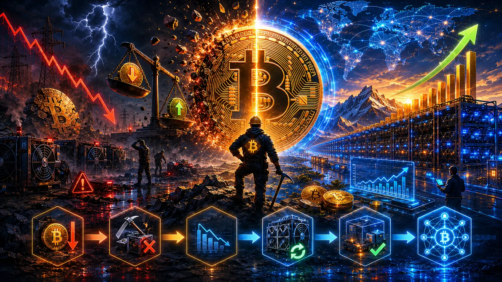 Halving and Mining: Perspective for Network Participants