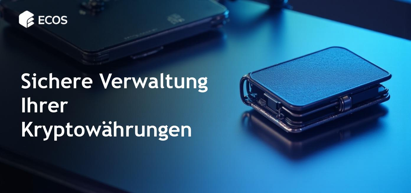 Ein detaillierter Blick auf einen Hardware-Wallet für Kryptowährungen, sicher und effizient.
