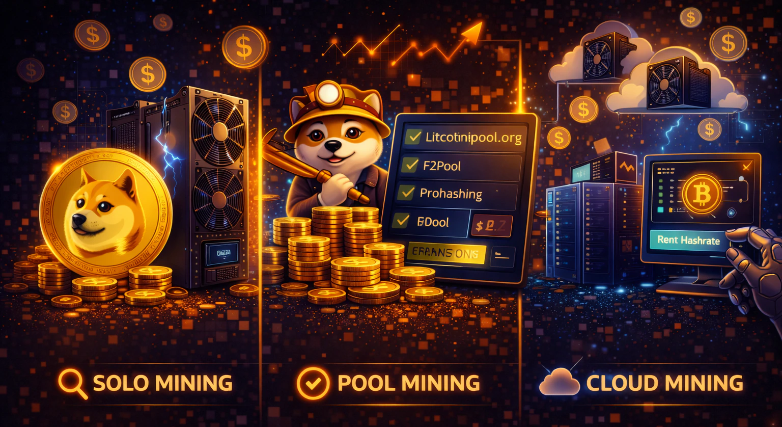 Методы майнинга Dogecoin
