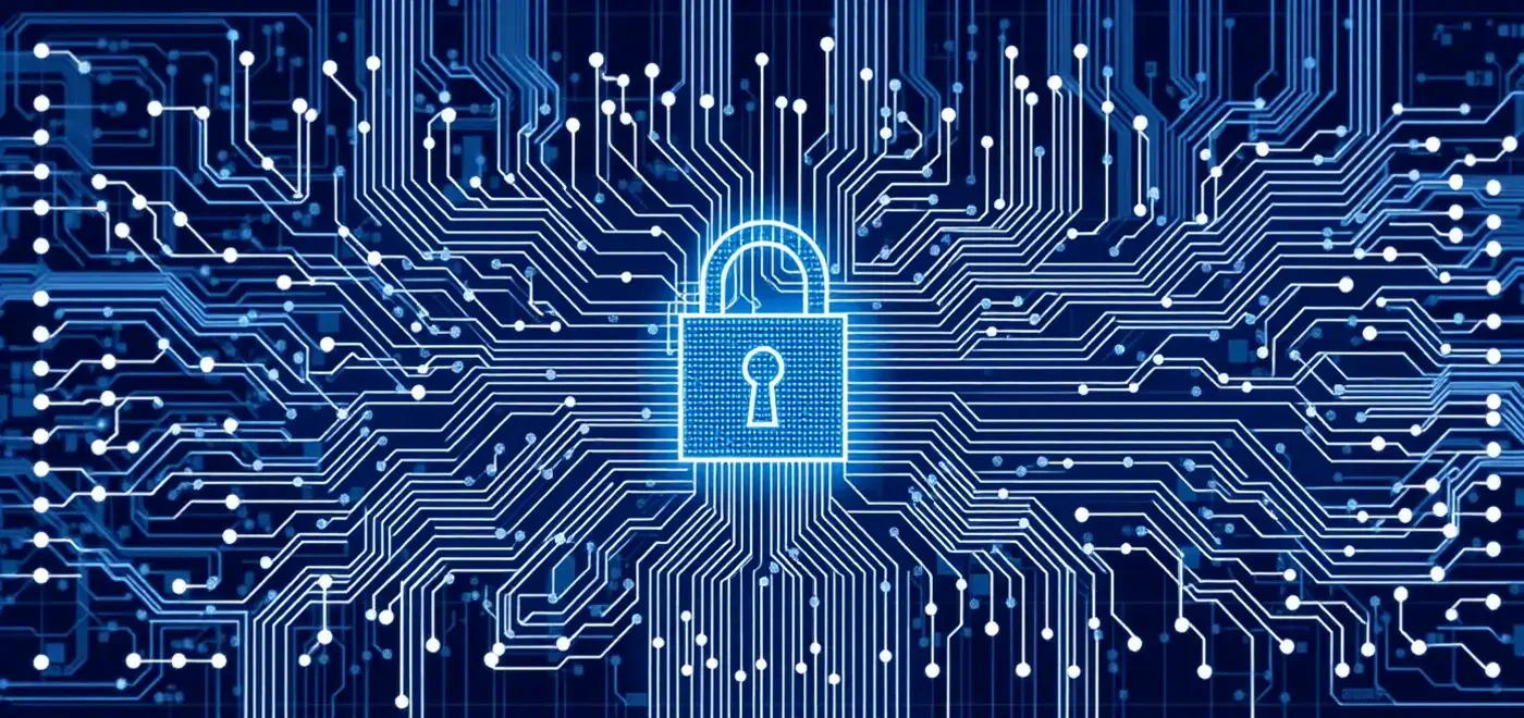 A conceptual image representing crypto scams, featuring a lock symbol on a digital background with phishing alerts, showcasing security measures against text scams.