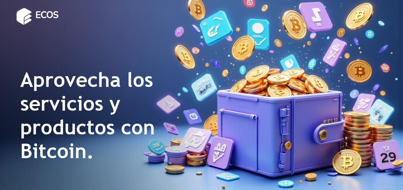 Pagos realizados con Bitcoin en diversas plataformas y productos.