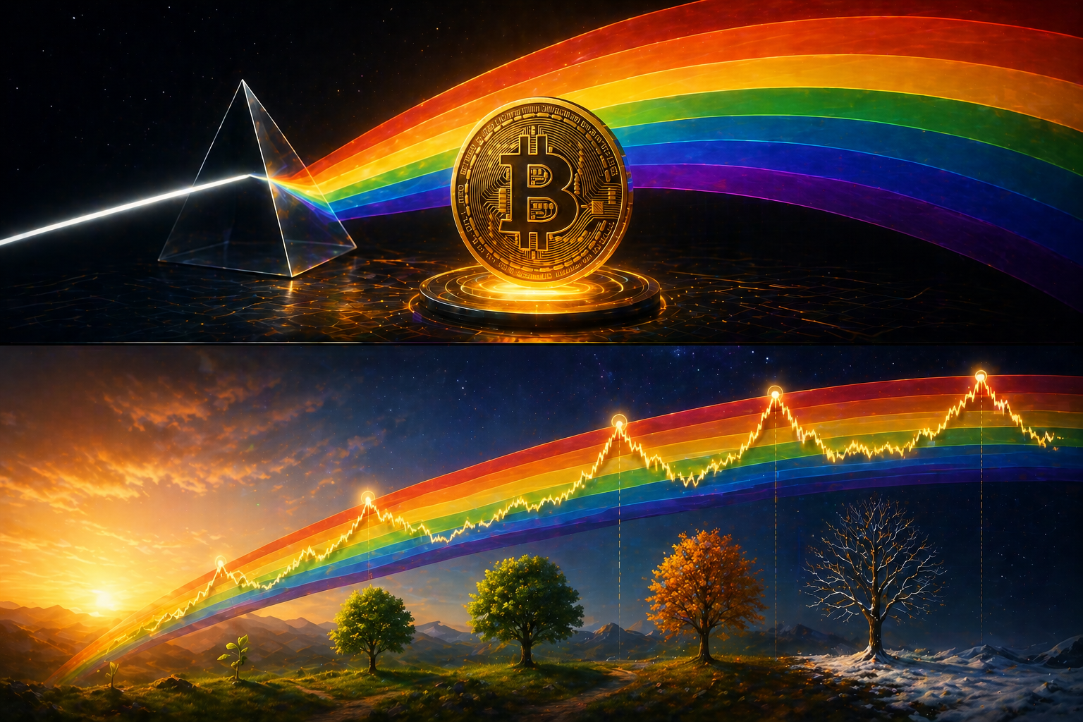 Was ist der Bitcoin Rainbow Chart?