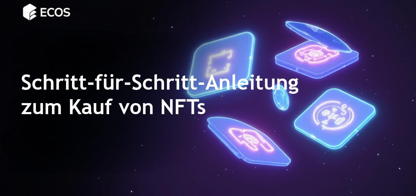 Vorbereitung zum Kauf von NFTs mit visuellen Hinweisen.
