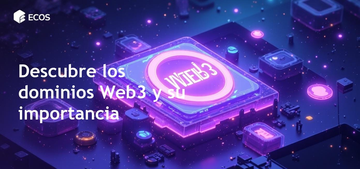Descripción detallada de un dominio Web3 y su conexión con blockchain y criptomonedas.