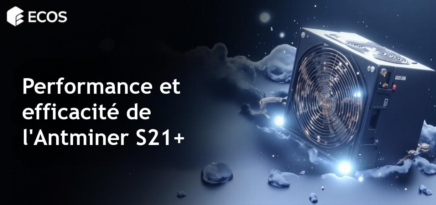 Vue détaillée de l'Antminer S21+ 216 TH/s, un équipement de minage de cryptomonnaie