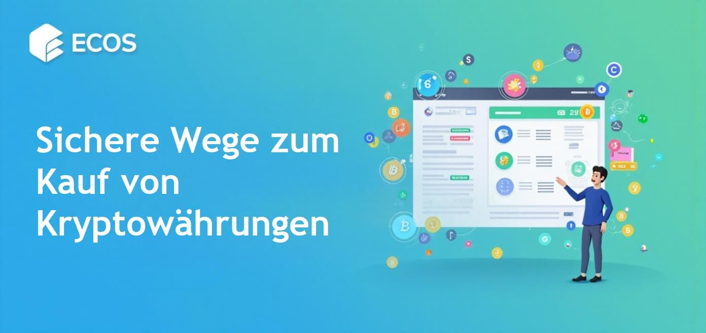 Eine grafische Darstellung eines Fiat-zu-Krypto-Austauschs, der traditionelle Währungen in Kryptowährungen umwandelt.
