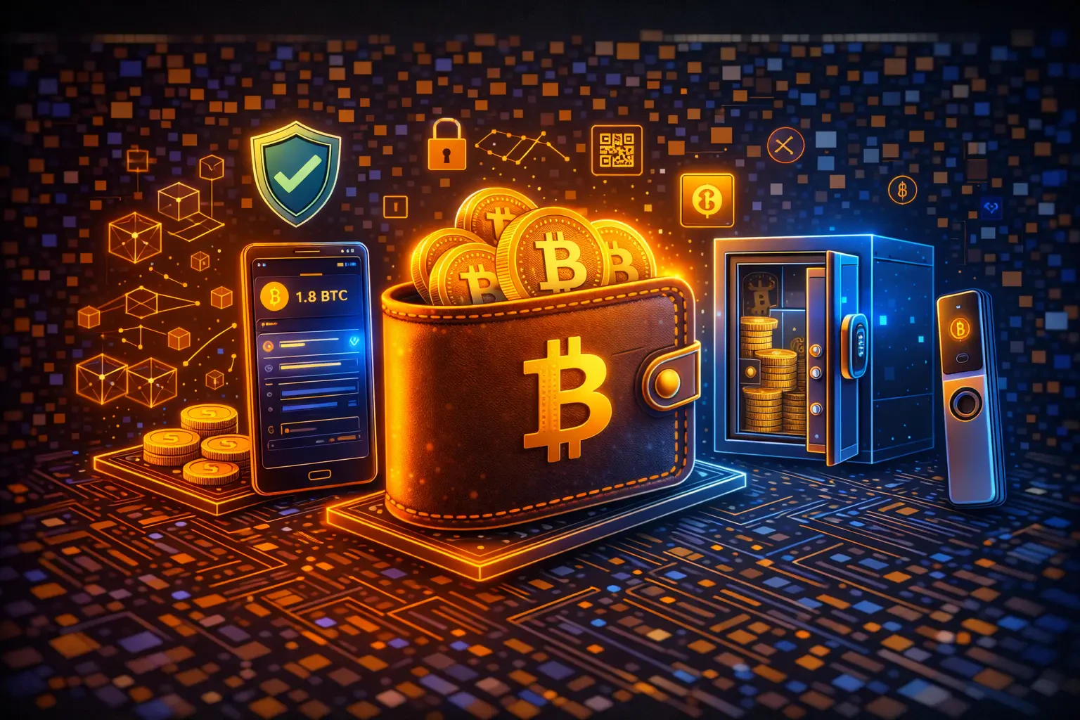 Hot wallet vs cold wallet pour BTC