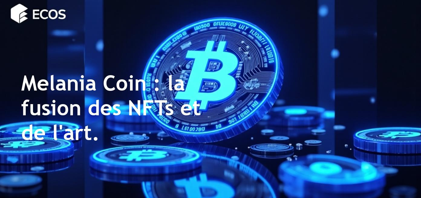 Vue de la cryptomonnaie Melania Coin et de son lien avec l'art numérique et les NFTs.