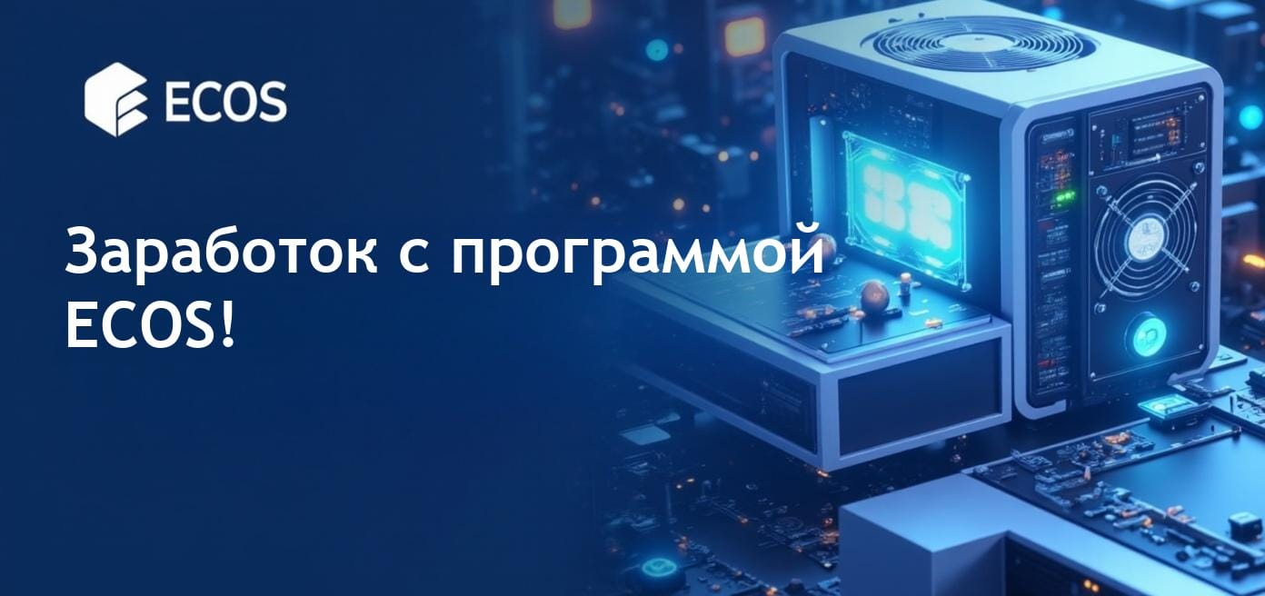 Программа партнерства ECOS предлагает возможности заработка в криптовалюте через облачный майнинг.