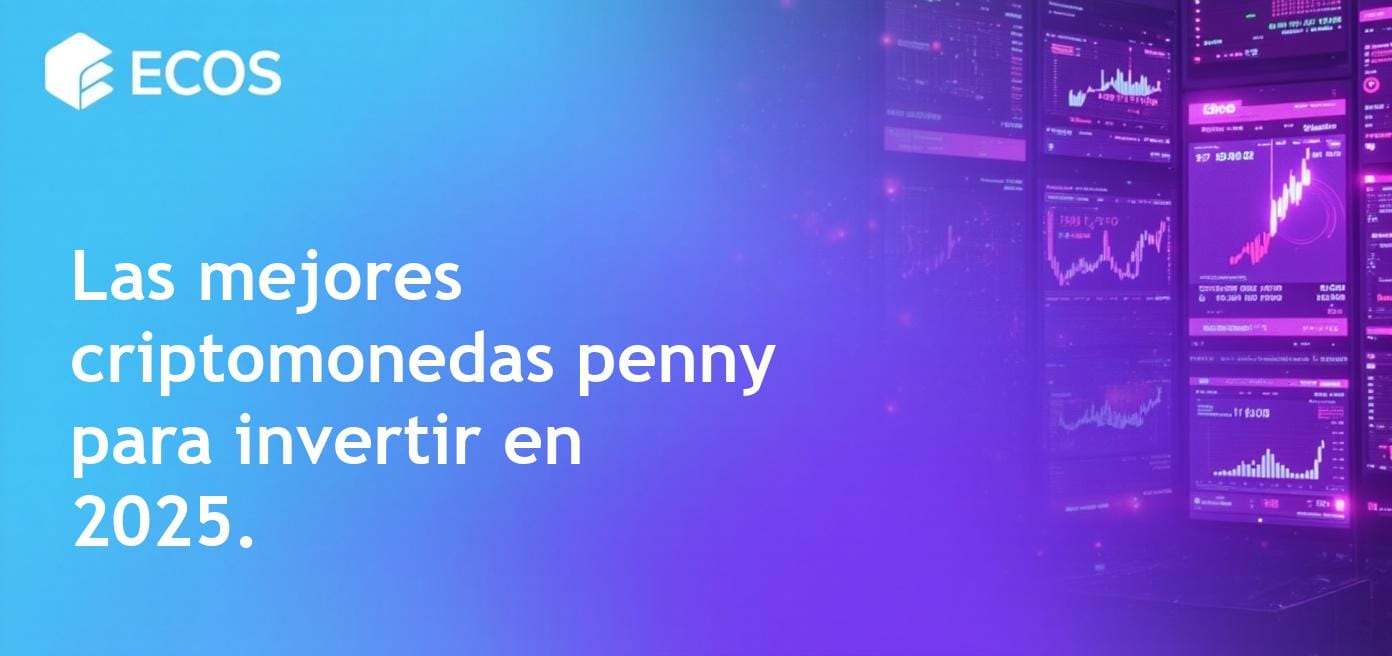 Las criptomonedas penny más prometedoras para invertir en 2025, mostrando gráficos de precios y detalles de proyectos.