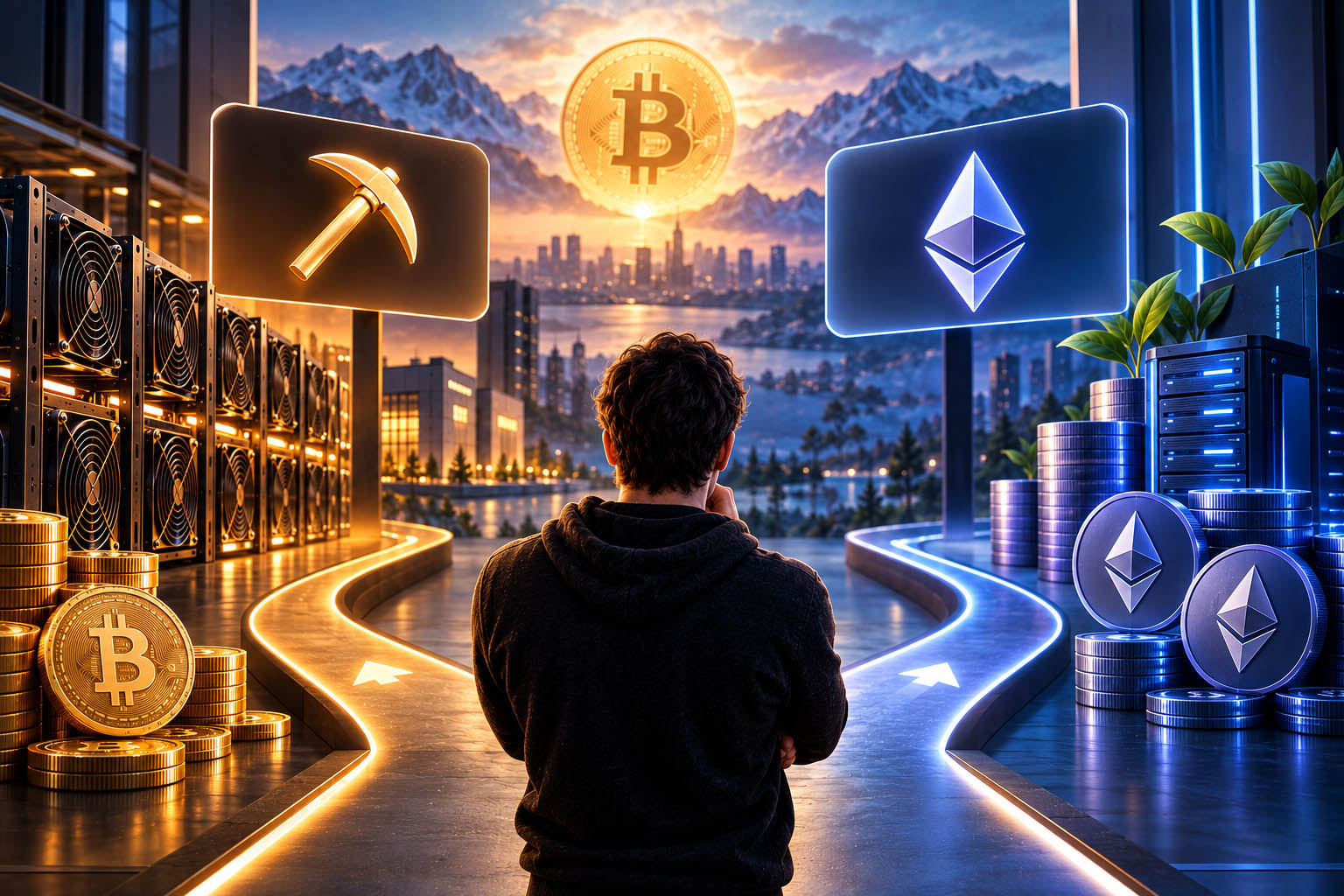 Die Wahl zwischen Cloud-Mining und Staking