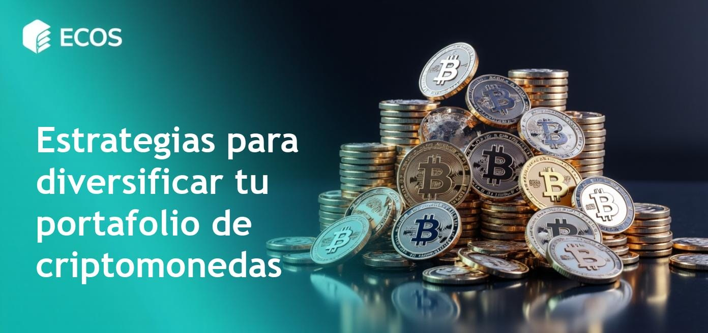 Una representación de un portafolio de criptomonedas diversificado, destacando la gestión de riesgos y la asignación de activos.