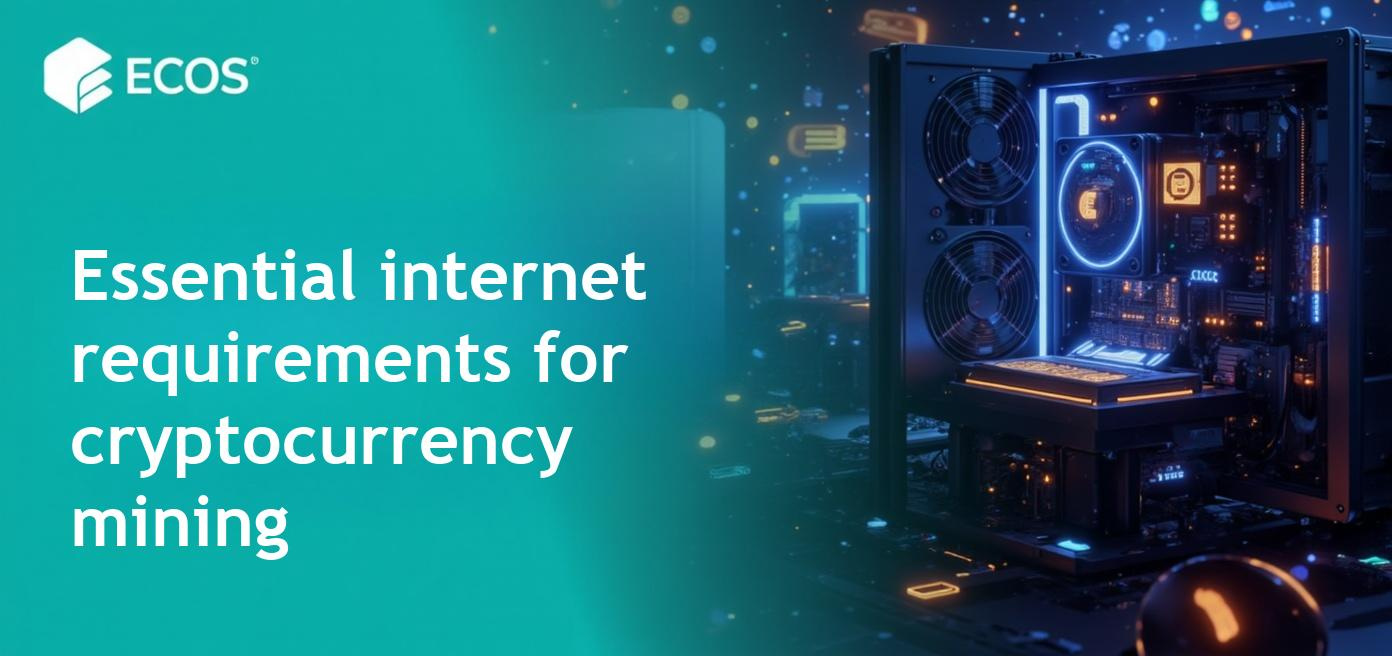 Stable internet connection for cryptocurrency mining explained with speed and ping considerations.