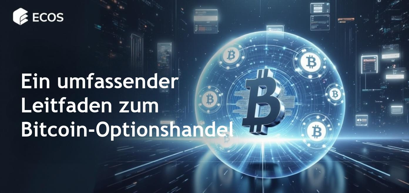 Eine detaillierte Darstellung des Handels mit Bitcoin-Optionen und Kryptowährungen, einschließlich grafischer Elemente zur Veranschaulichung von Strukturen und Strategien.
