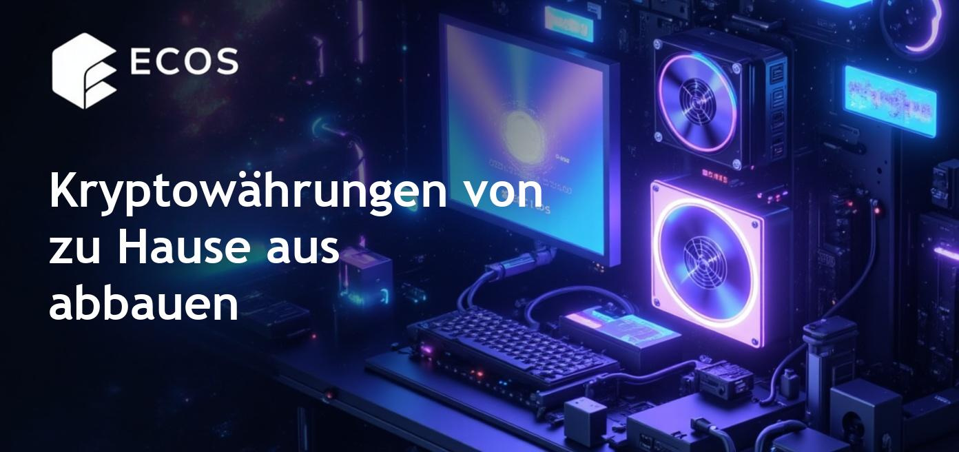 Hausbesitzer, die Kryptowährungen mit handelsüblicher Hardware abbauen, um passives Einkommen zu erzielen.
