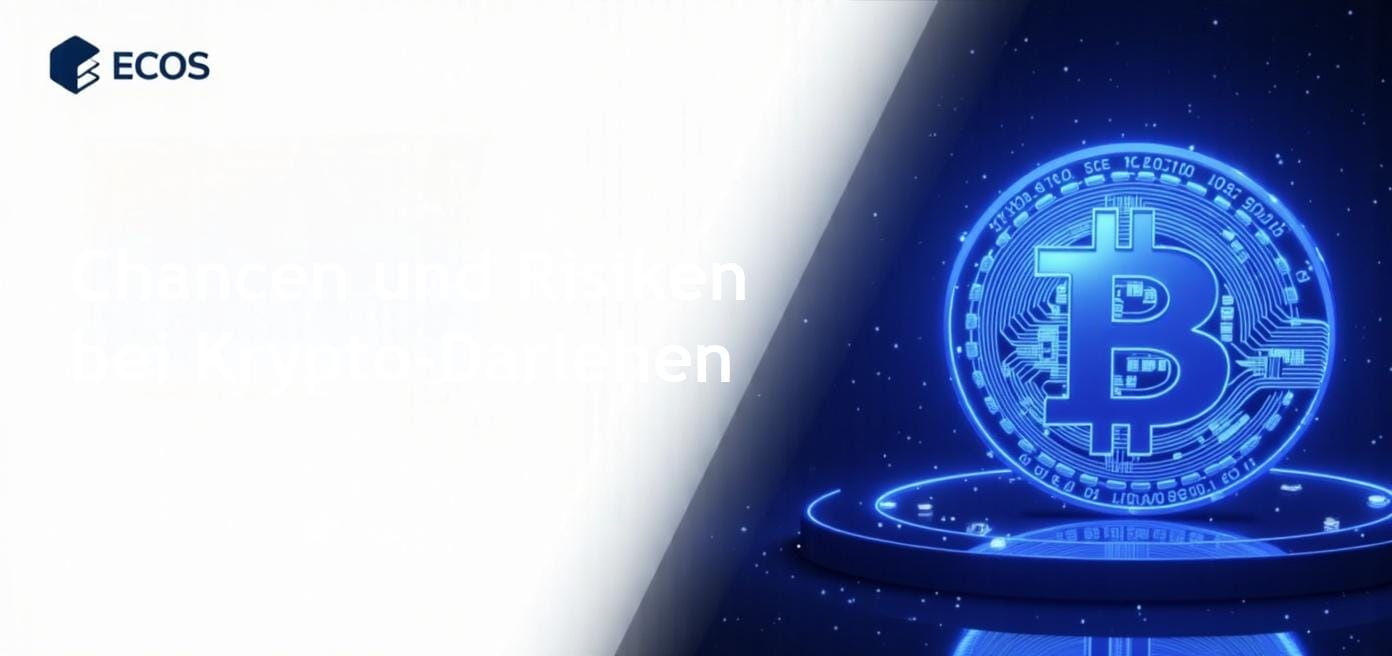 Detaillierte Darstellung der Nutzung von Bitcoin als Sicherheit für Krypto-Darlehen auf verschiedenen Kreditplattformen, die die damit verbundenen Chancen und Risiken hervorhebt.