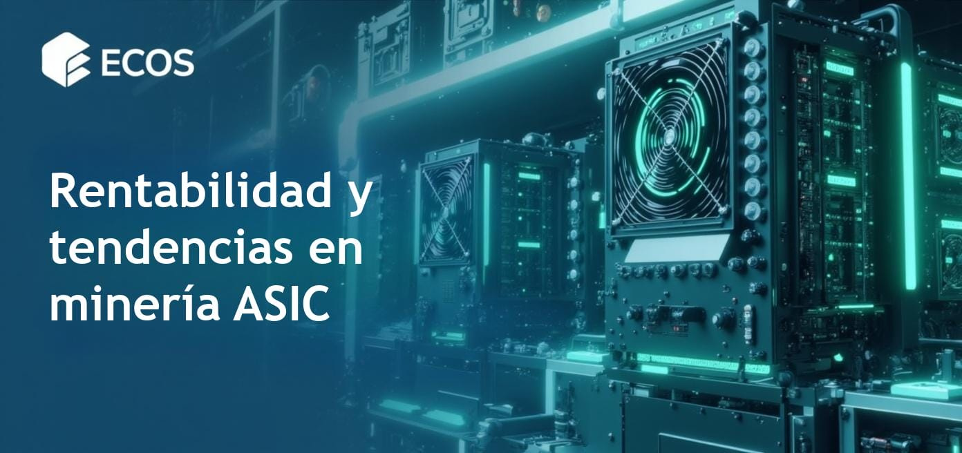 Máquinas ASIC dedicadas a la minería de criptomonedas en un entorno de alta tecnología.